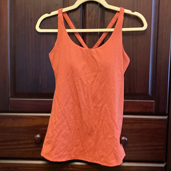 SAVVI Retired Small Peach Cross Back Padded Shelf Bra KUMA Tank Top - Picture 4 of 11